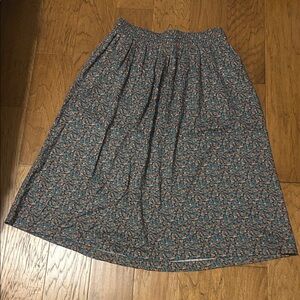 Croft & Barrow A-Line Skirt with Floral Pattern